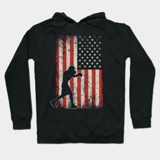 USA Flag Boxing Hoodie